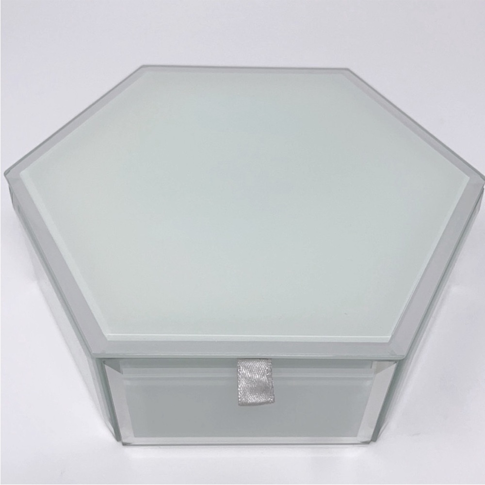 Swing Design Mia Hexagon Glass Storage Box Size Medium